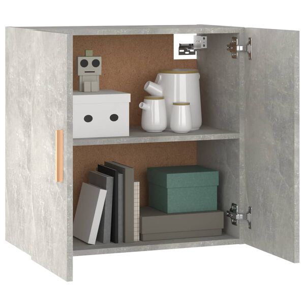 vidaXL Armoire murale Gris b&eacute;ton 60x30x60 cm Bois d'ing&eacute;nierie