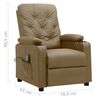 vidaXL Fauteuil de massage Cappuccino Similicuir