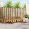 vidaXL Ensemble de canap&eacute;s d'ext&eacute;rieur 6 pcs Naturel Bois d'ing&eacute;nierie