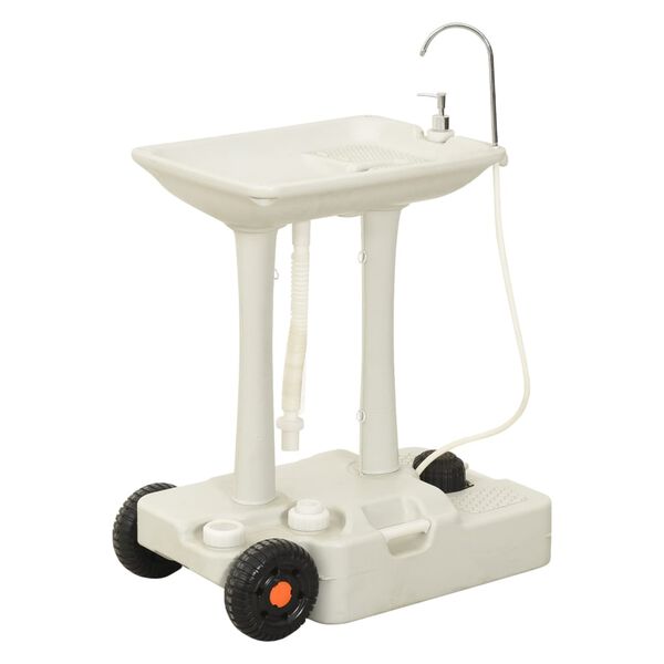 vidaXL Ensemble de toilette support de lavage des mains r&eacute;servoir eau