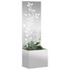 vidaXL &Eacute;cran de confidentialit&eacute; de jardin Argent&eacute; 50 x 32 x 150 cm