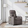vidaXL Fauteuil de massage inclinable Taupe Tissu