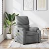 vidaXL Fauteuil inclinable de massage gris clair tissu