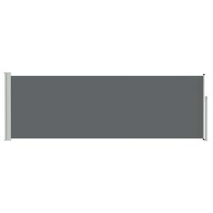 vidaXL Store lat&eacute;ral r&eacute;tractable Anthracite 500 x 100 cm Polyester
