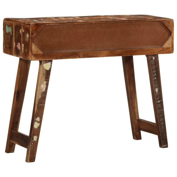 vidaXL Table console 90x32x75 cm bois massif de r&eacute;cup&eacute;ration