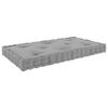 vidaXL Coussin de plancher de palette Gris 73x40x7 cm Coton