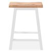 vidaXL Ensemble de bar 3 pcs MDF Blanc