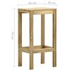 vidaXL Ensemble de bar de jardin 7 pcs Bois de pin impr&eacute;gn&eacute; de vert