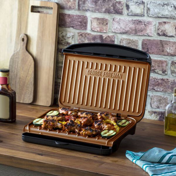 GEORGE FOREMAN Gril &eacute;lectrique M Cuivre