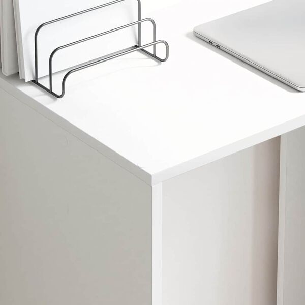 vidaXL Bureau Blanc 78,5 x 37 x 154,5 cm Bois d'ingénierie