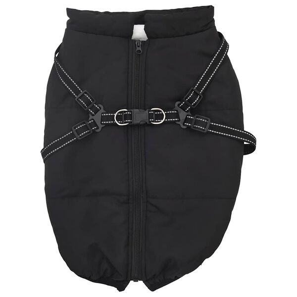 vidaXL Manteau pour chiens avec harnais imperm&eacute;able r&eacute;fl&eacute;chissant L44