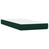 vidaXL Sommier &agrave; lattes de lit et matelas et LED vert fonc&eacute; 180x220cm velours