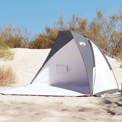 vidaXL Tente de plage gris 268x223x125 cm taffetas 185T