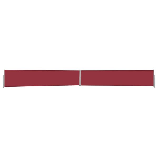 vidaXL Auvent latéral rétractable de patio 140x1200 cm Rouge