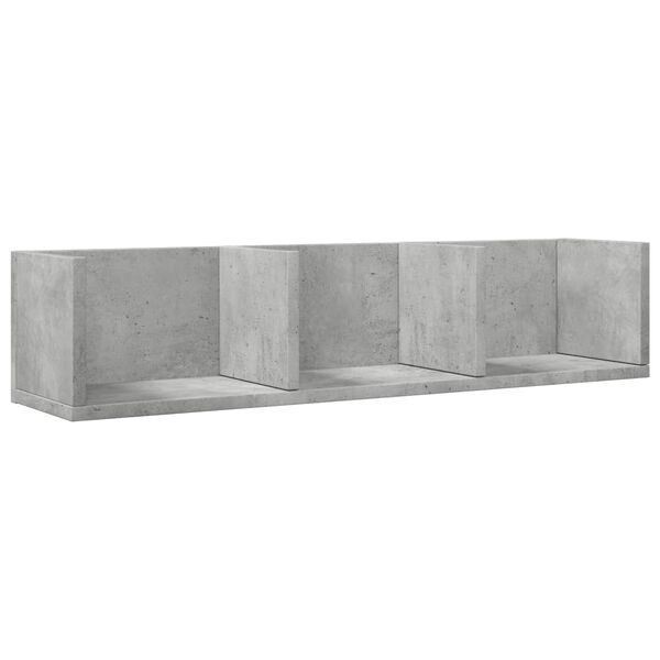 vidaXL Armoire murale gris b&eacute;ton 75x18x16,5 cm bois d'ing&eacute;nierie