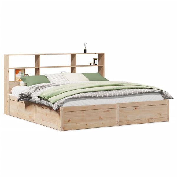 vidaXL Cadre de lit sans matelas 180x200 cm bois massif de pin