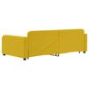 vidaXL Lit de jour avec lit gigogne jaune 100x200 cm velours