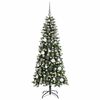 vidaXL Sapin de No&euml;l artificiel Vert 150 cm PVC, plastique et acier