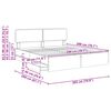 vidaXL Cadre de lit Ch&ecirc;ne brun 200 x 200 cm Bois Ing&eacute;nierie