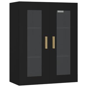 vidaXL Armoire murale suspendue Noir 69,5x34x90 cm