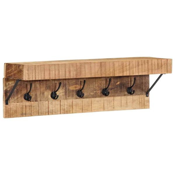 vidaXL Porte-manteau Marron 73 x 19 x 23 cm Bois de manguier massif