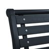 vidaXL Chaises de jardin lot de 2 Noir Acier et WPC