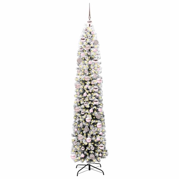 vidaXL Sapin de No&euml;l artificiel Vert 180 cm PVC et acier et plastique