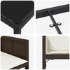 vidaXL Ensemble de salle &agrave; manger pour jardin 9 pcs Marron polyrotin