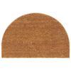 vidaXL Tapis de porte naturel demi-rond 40x60cm fibre de coco touffet&eacute;