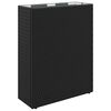 vidaXL Grand Pot Noir 55 x 22 x 70 cm polyrotin