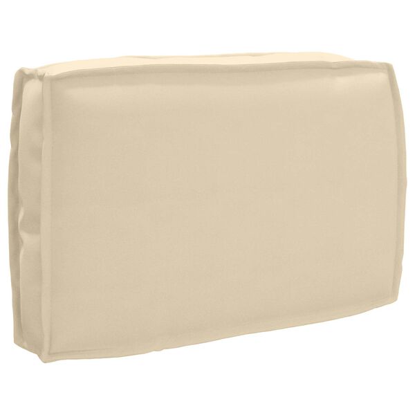 vidaXL Coussin Beige 60 x 40 x 12 cm Tissu Oxford