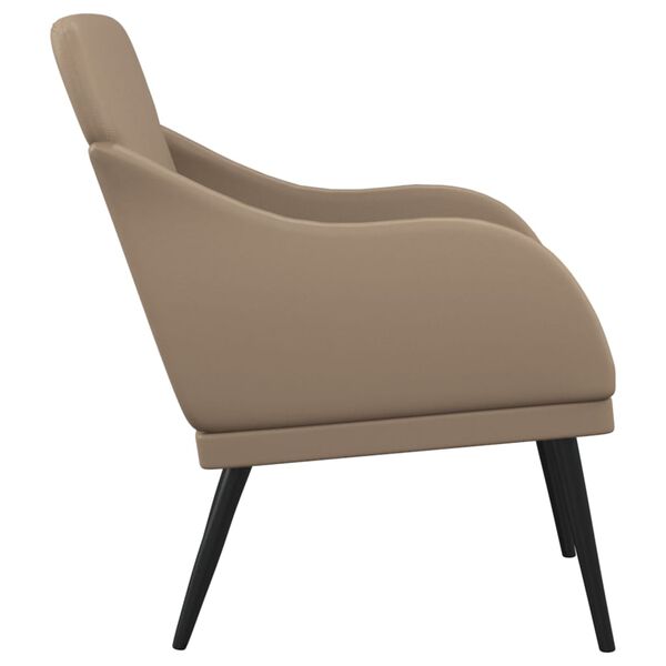 vidaXL Fauteuil Cappuccino 63x76x80 cm Similicuir