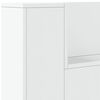 vidaXL Cabinet de T&ecirc;te de Lit avec LED Blanc 160 x 16,5 x 103,5 cm