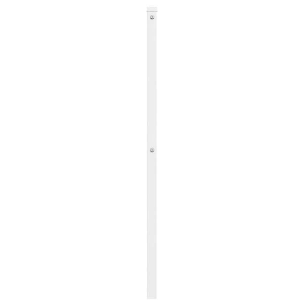 vidaXL Tête de lit métal blanc 100 cm