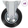 vidaXL 8 pcs Roulettes fixes 160 mm