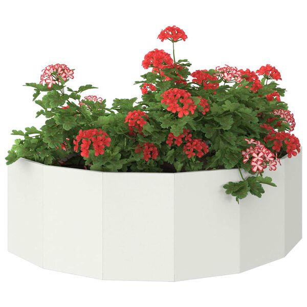 vidaXL Jardinière Blanc 120 x 60 x 35 cm Acier