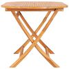 vidaXL Table pliable de jardin 160x80x75 cm Bois de teck solide