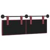 vidaXL T&ecirc;te de lit suspendue Bordeaux 150 x 55 x 7 cm tissu