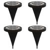 vidaXL Lampes solaires de sol et piquets de sol ext&eacute;rieur 4 pcs