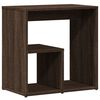 vidaXL Tables d'appoint 2 pcs ch&ecirc;ne marron 50x30x50 cm bois ing&eacute;nierie