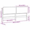 vidaXL T&ecirc;te de lit capitonn&eacute;e Marron et Noir 200 cm Pin massif