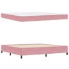 vidaXL Cadre de lit avec matelas Rose 200 x 200 cm tissu