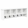 vidaXL Porte-manteau mural Montage mural Blanc 75 x 16 x 26 cm