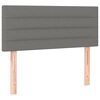 vidaXL T&ecirc;te de lit Gris fonc&eacute; 100x5x78/88 cm Tissu