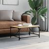 vidaXL Table basse ch&ecirc;ne sonoma 75x50x35 cm bois d'ing&eacute;nierie