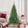 vidaXL Sapin de Noël avec 150 LED avec support Vert 150 cm PE