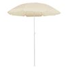 vidaXL Parasol de jardin avec mât en acier sable 180 cm