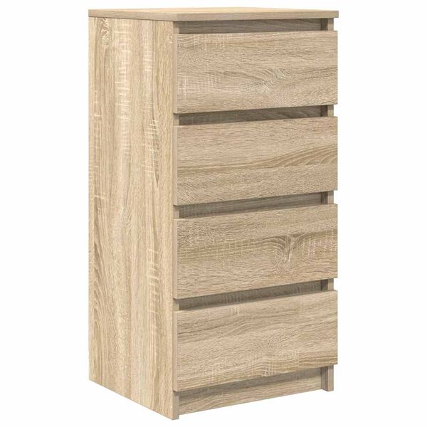 vidaXL Buffet chêne sonoma 37,5x35x76 cm bois d'ingénierie