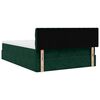 vidaXL Cadre de lit ottoman avec matelas vert fonc&eacute; 140x200 cm velours