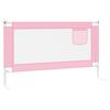 vidaXL Barri&egrave;re de s&eacute;curit&eacute; de lit d'enfant Rose 140x25 cm Tissu